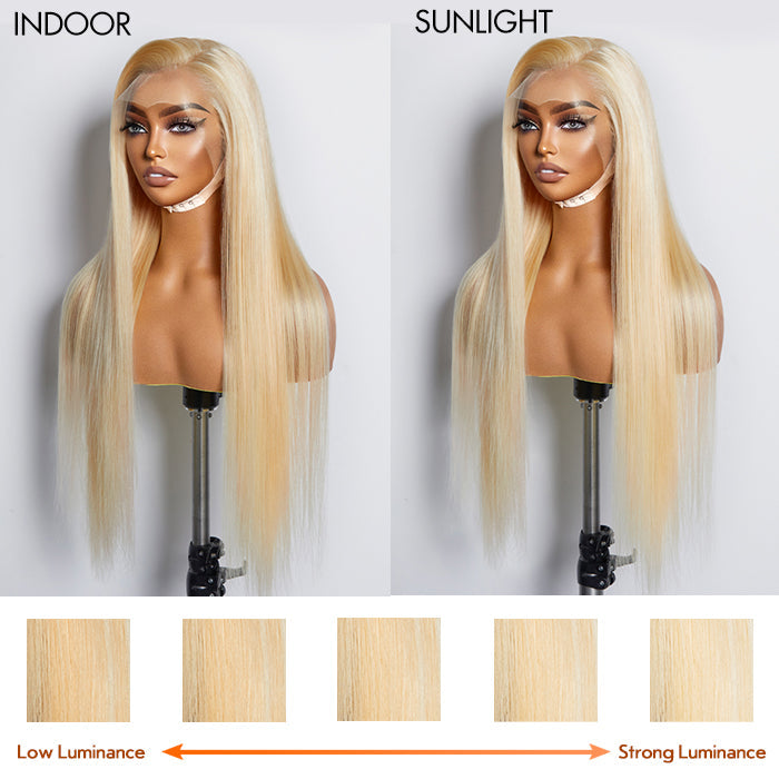 16-30 Inch Pre-Plucked 13"x4" #613 Straight Lace Frontal Wig 150% Density