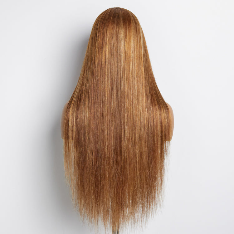 18-24 Inch Pre-Plucked 13"x4" Lace Front Straight Wig Free Part 150% Density-100% Human Hair