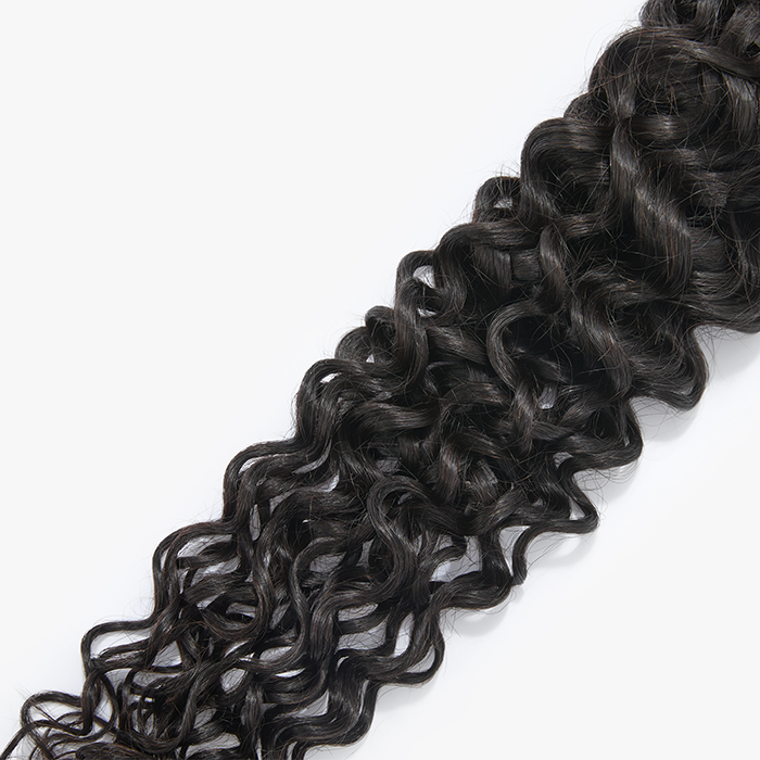 18-26 Inches Raw Vietnam Hair Bundles Burmese Curly #1B Natural Black