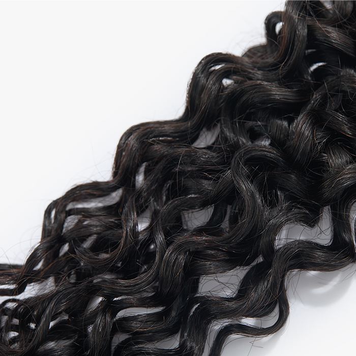 18-26 Inches Raw Vietnam Hair Bundles Burmese Curly #1B Natural Black