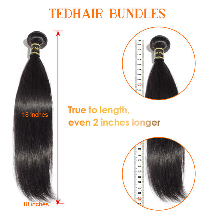 12-30 Inch 12A #613 Lightest Blonde Straight Colored Remy Hair