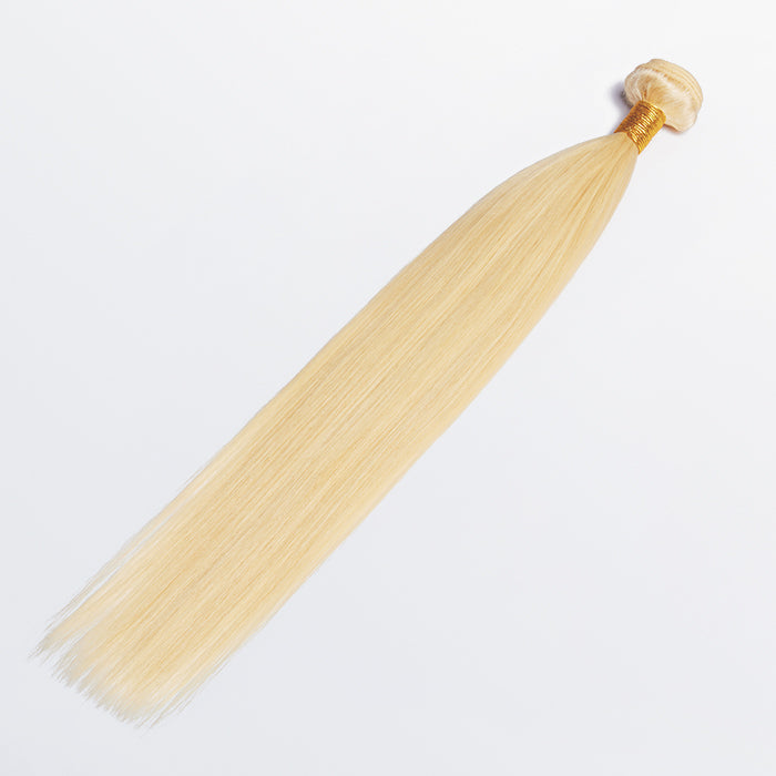 12-30 Inch 12A #613 Lightest Blonde Straight Colored Remy Hair