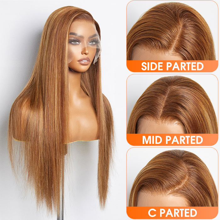 18-24 Inch Pre-Plucked 13"x4" Lace Front Straight Wig Free Part 150% Density-100% Human Hair