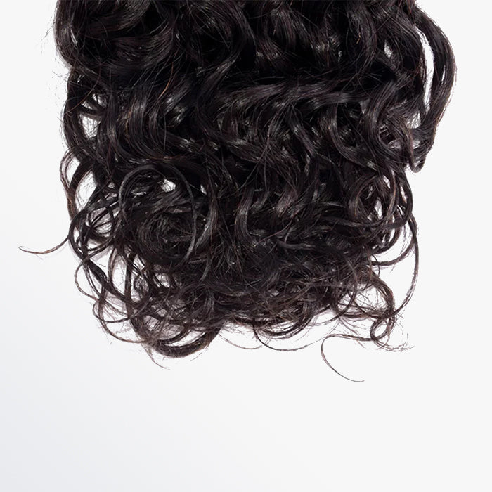 10-30 Inch Water Wave Virgin Brazilian Hair #1B Natural Black